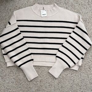 Brand new Free People striped sweater